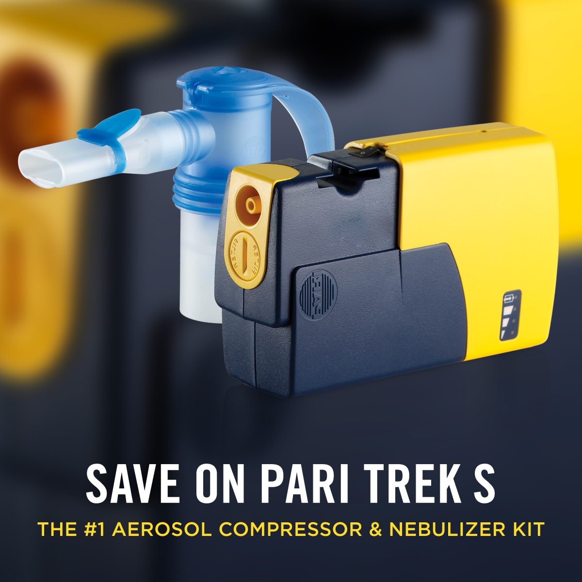Trek S Portable Compressor Kit with LC Sprint Nebulizers