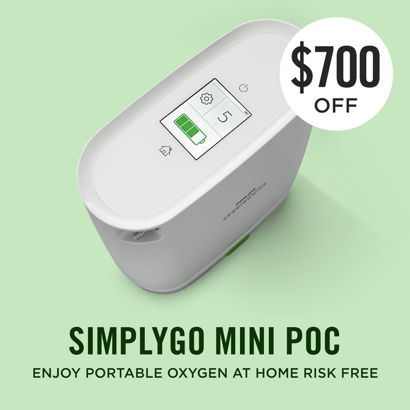 SimplyGo Mini Portable Oxygen Concentrator Bundle (Pulse Dose)